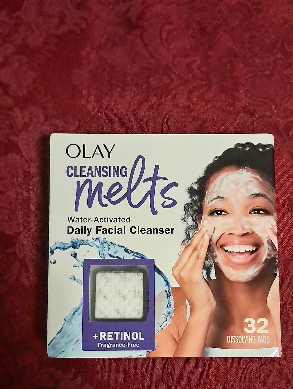 Olay Cleansing Melts +Retinol Water-Activated Daily Facial Cleanser 32-Count